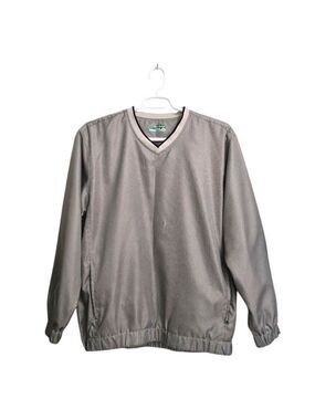 Pro Tour Cool Play V-Neck Houndstooth Windbreak Golf Pull Over Sz L